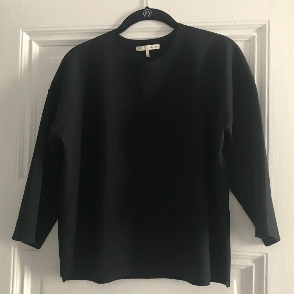 Oak + Fort sweatshirt. Black.